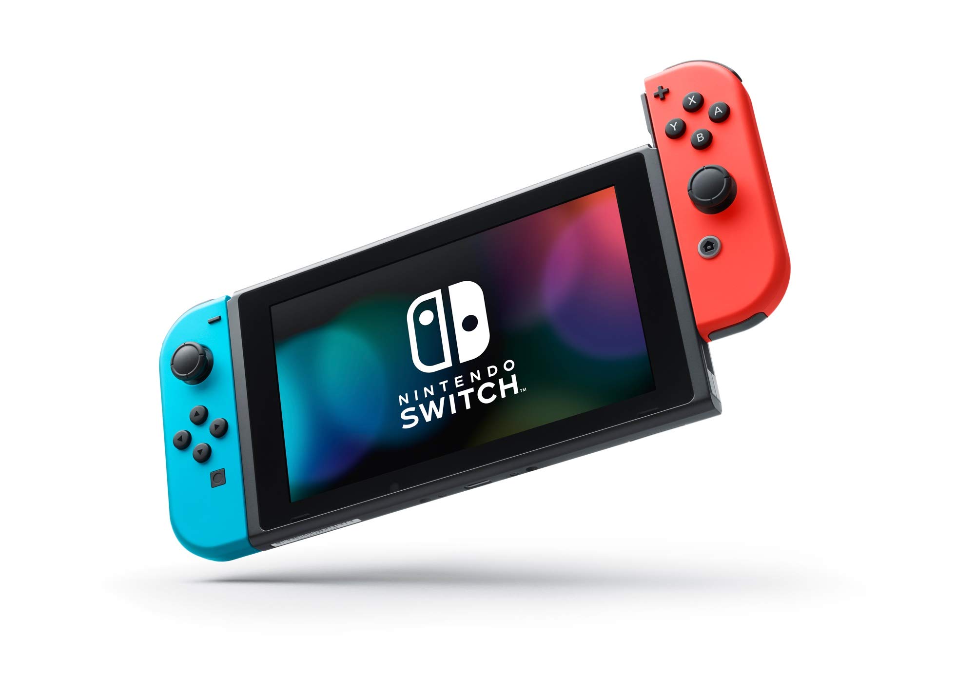 Nintendo Switch w/Neon Blue & Neon Red Joy Con + $35 Nintendo